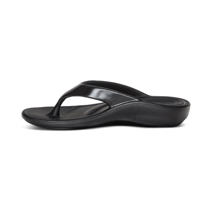 Maui Orthotic Women's Flips - Black Gloss