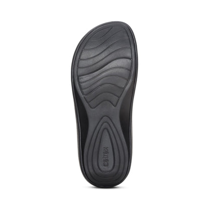 Maui Orthotic Women's Flips - Black Gloss