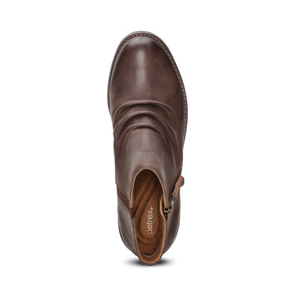 Mila Low Boot - Dark Brown