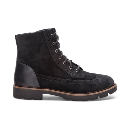Margot Lace-Up Boot - Black
