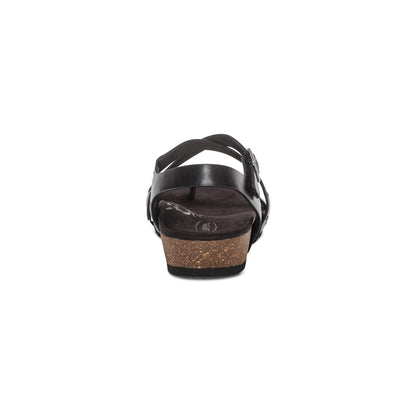 Lauren Quarter Strap Sandal - Black