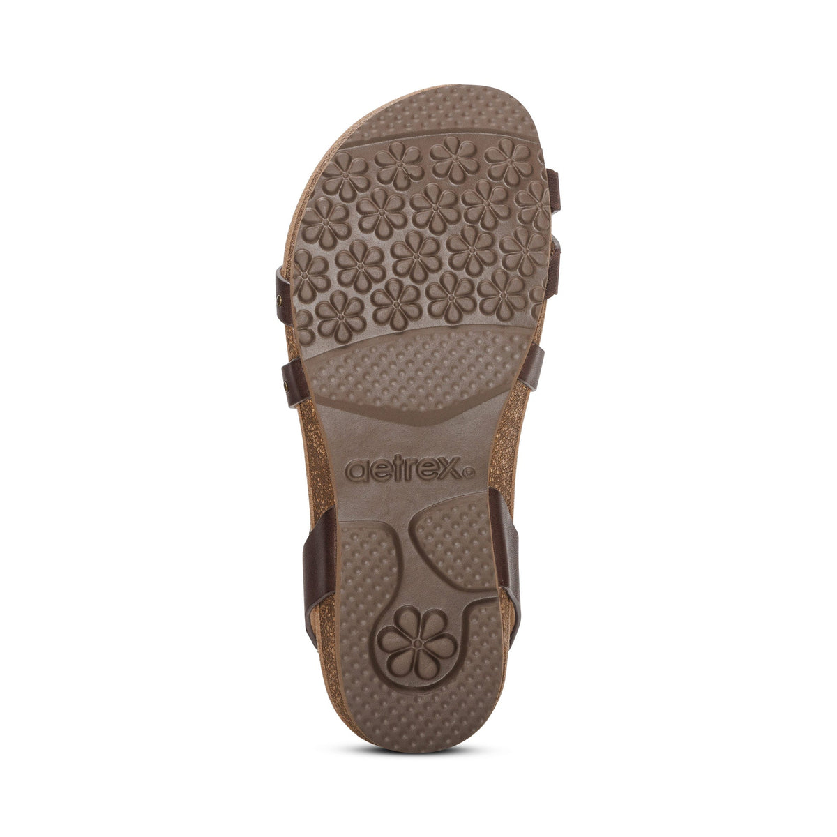 Lauren Quarter Strap Sandal - Coffee