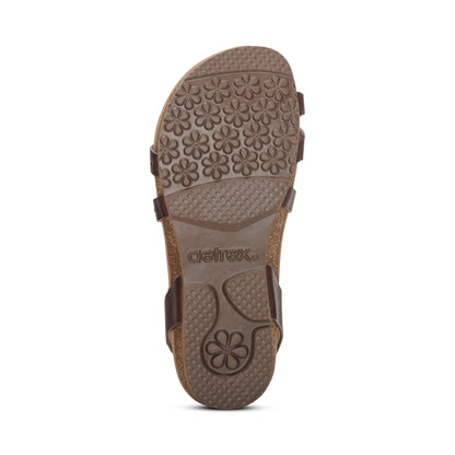 Lauren Quarter Strap Sandal - Coffee