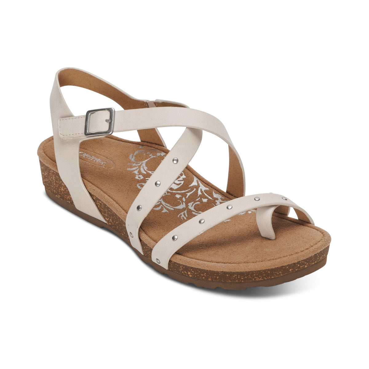 Lauren Quarter Strap Sandal - Ivory