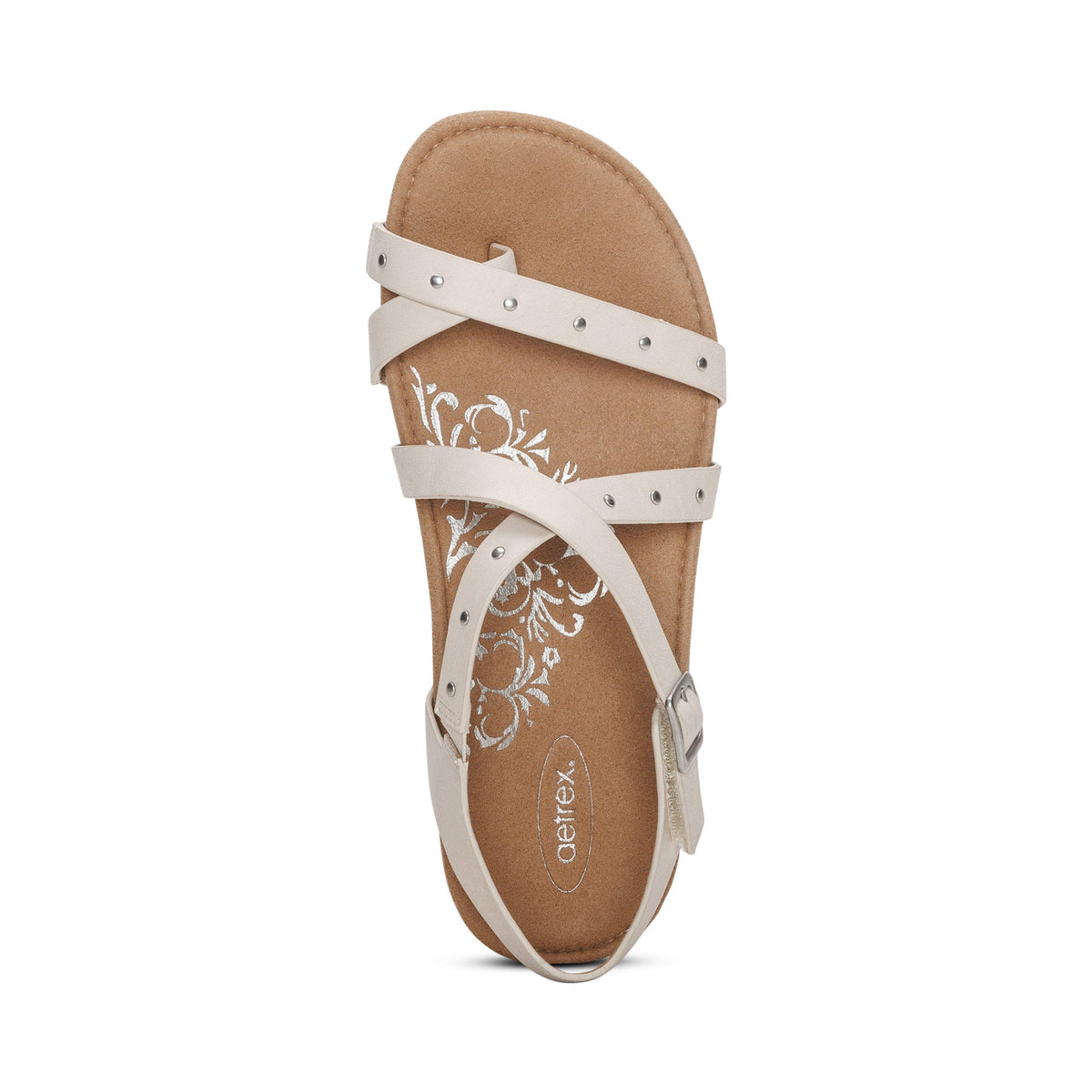 Lauren Quarter Strap Sandal - Ivory