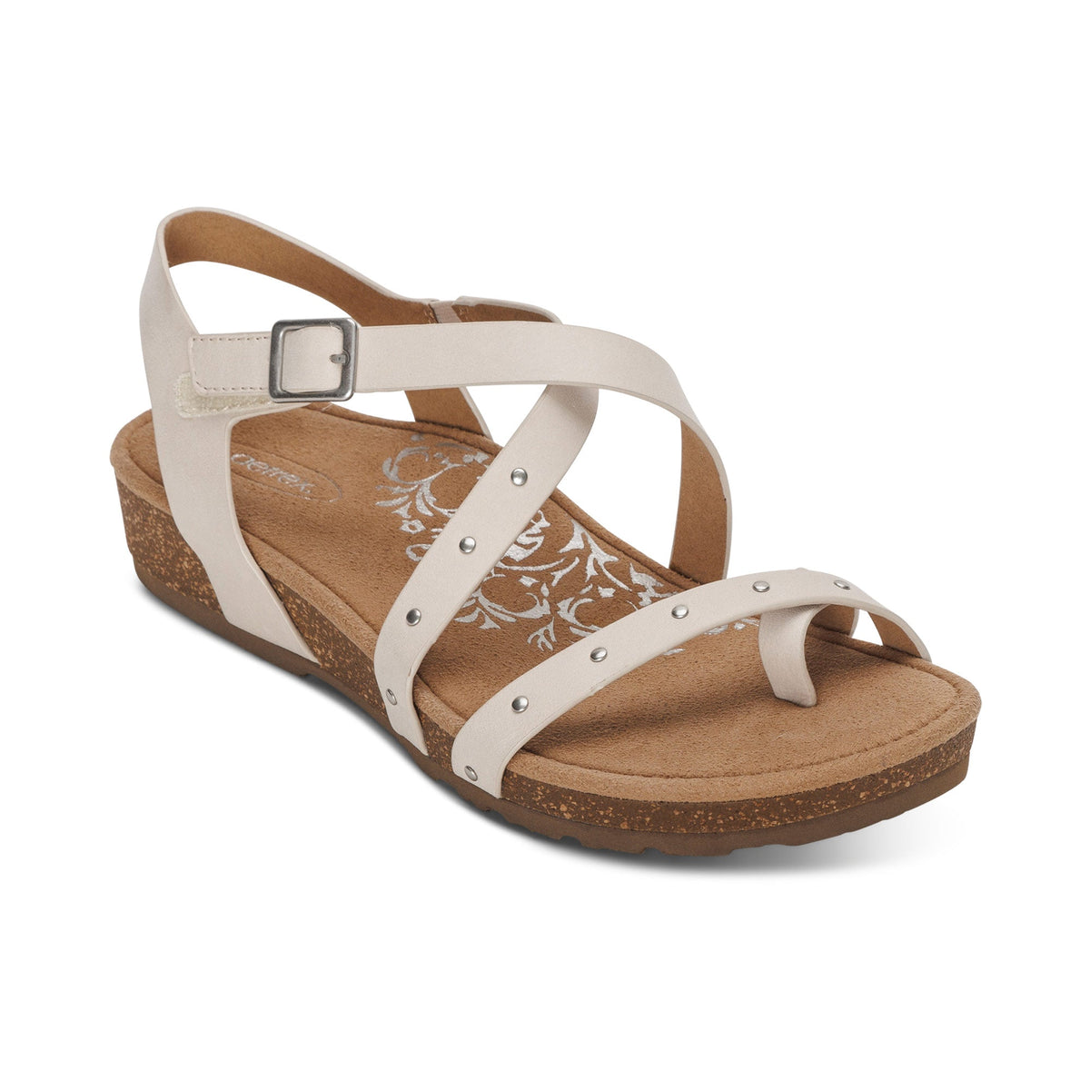 Lauren Quarter Strap Sandal - Ivory
