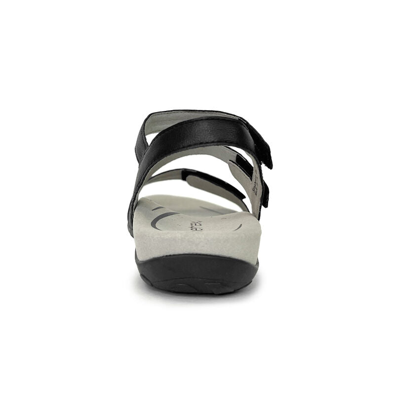 Gabby Adjustable Quarter Strap Sandal - Black