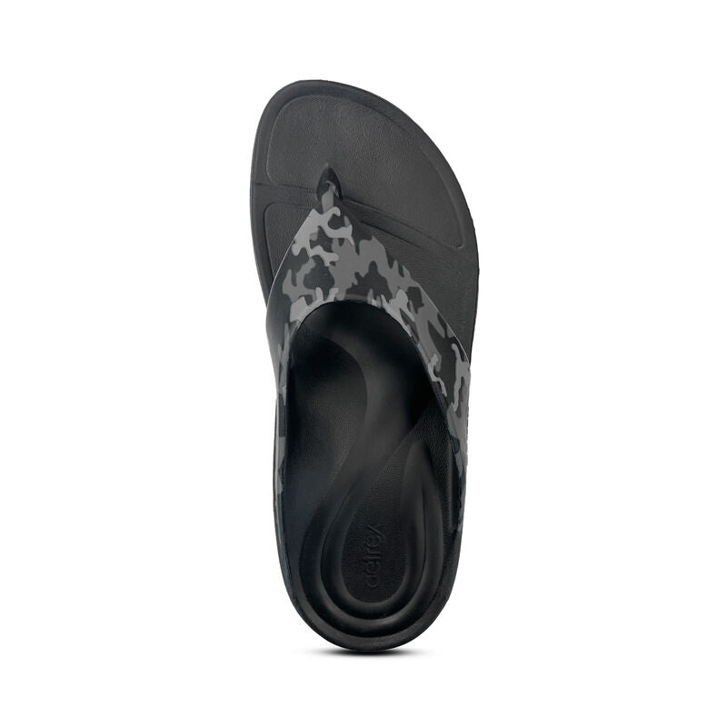 Maui Orthotic Men's Flips - Charcoal Camo