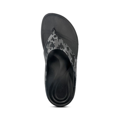 Maui Orthotic Men's Flips - Charcoal Camo