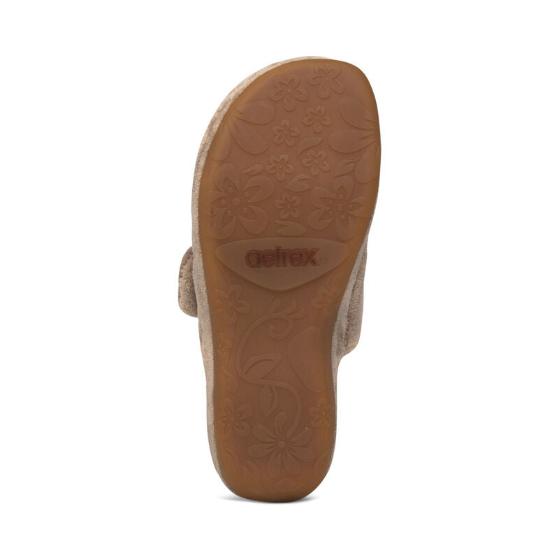 Mandy Closed Toe Slipper - Coffee