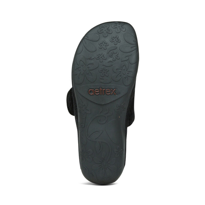 Mandy Closed Toe Slipper - Black