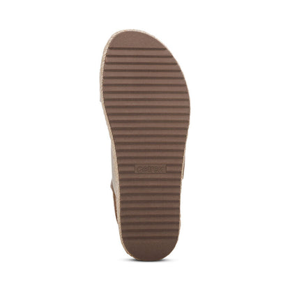 Vania Arch Support Platform Sandal - Cream