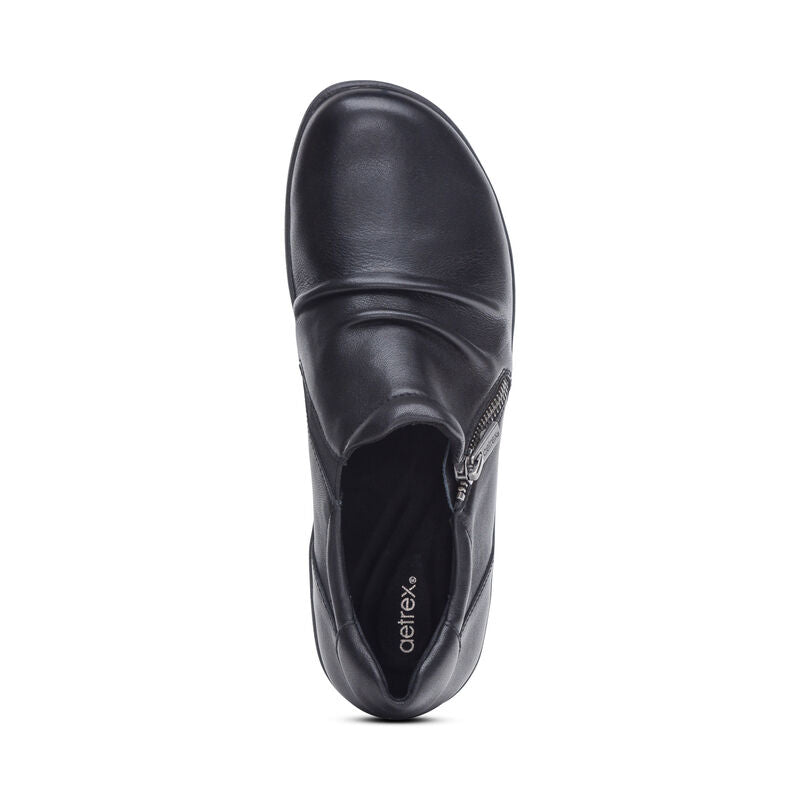 Katie Side Zip Slip-On - Black