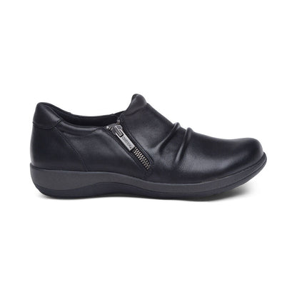 Katie Side Zip Slip-On - Black