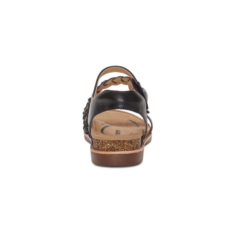 Jenn Quarter Strap Sandal - Black