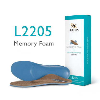 Women's Memory Foam Orthotics W/ Metatarsal Support