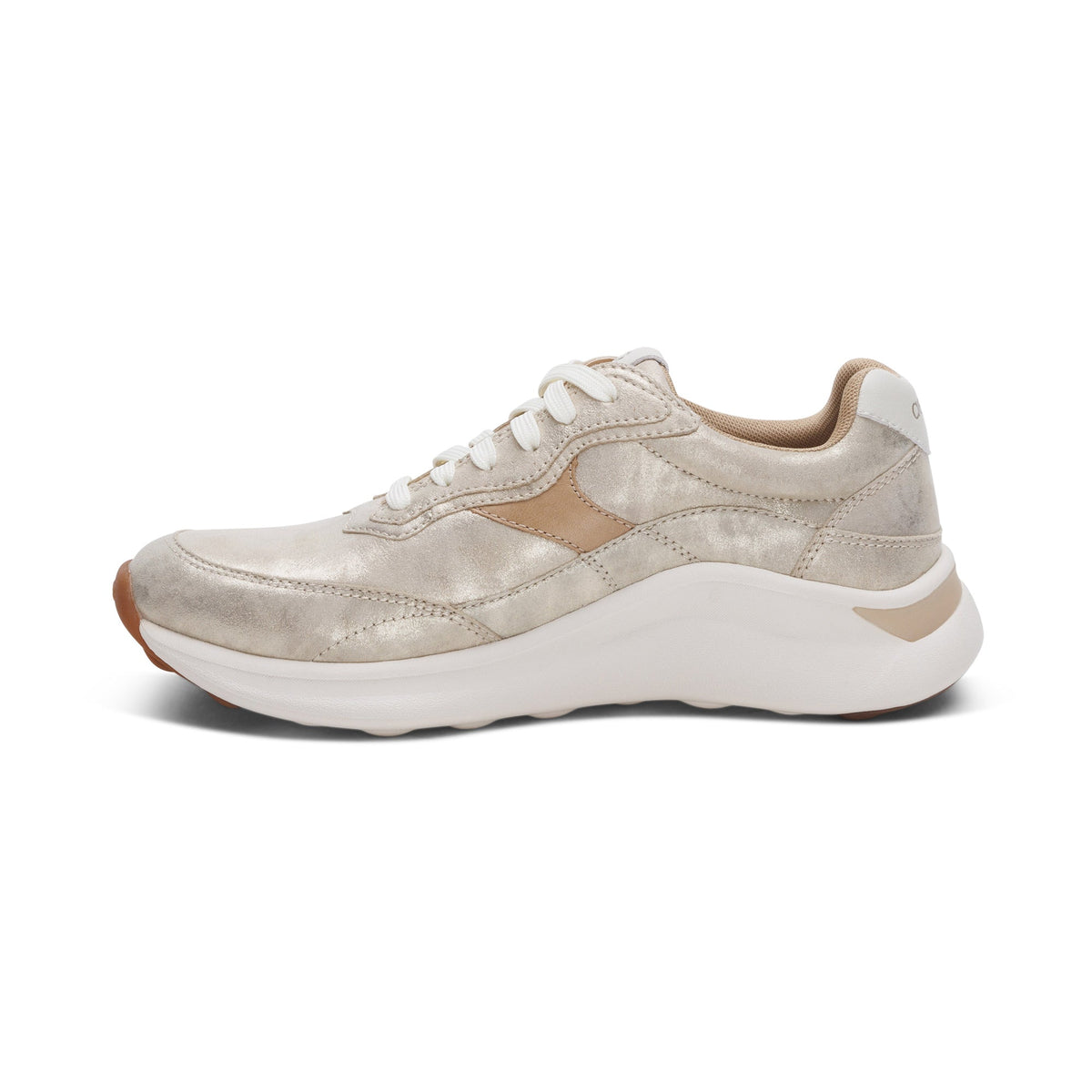 Emily Lace-Up Sneaker - Champagne