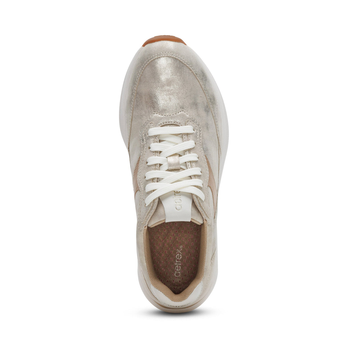 Emily Lace-Up Sneaker - Champagne