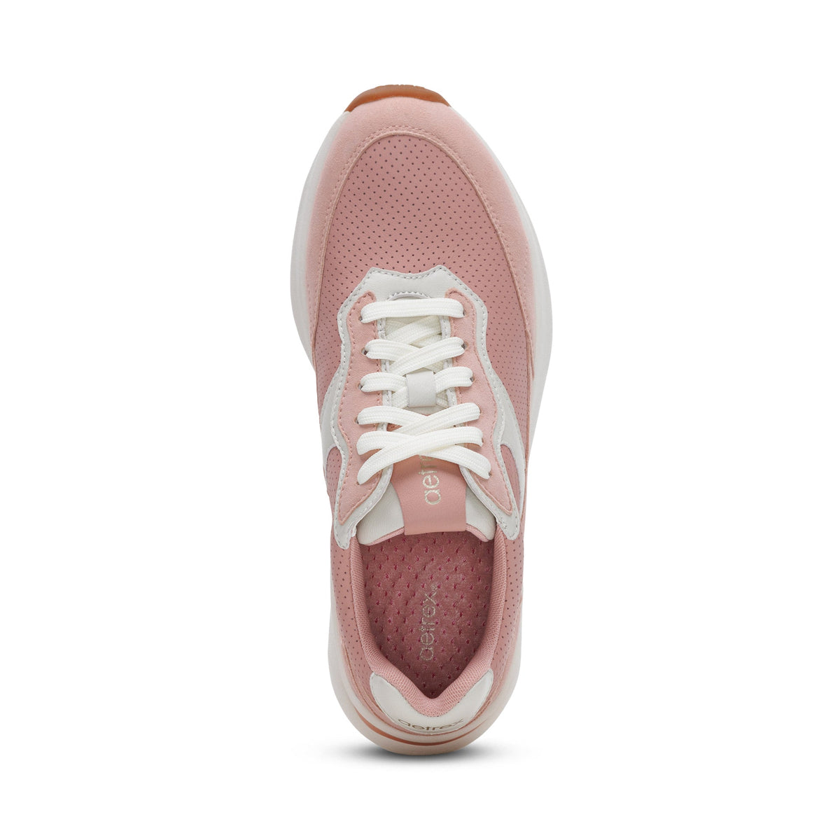Emily Lace-Up Sneaker - Peach
