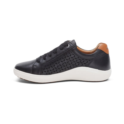 Courtney Lace-up Sneaker - Black Cutout
