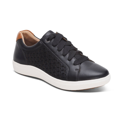 Courtney Lace-up Sneaker - Black Cutout