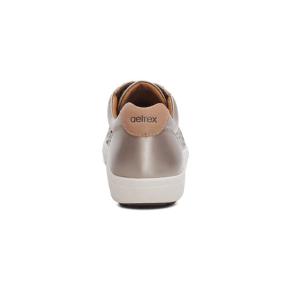 Courtney Lace-up Sneaker - White Gold Cutout