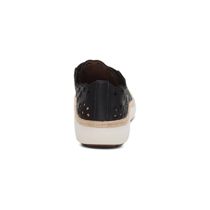 Charlotte Lace-Up Sneaker - Black