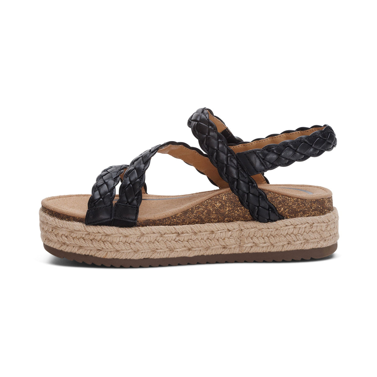 Julia Arch Support Platform Sandal - Black