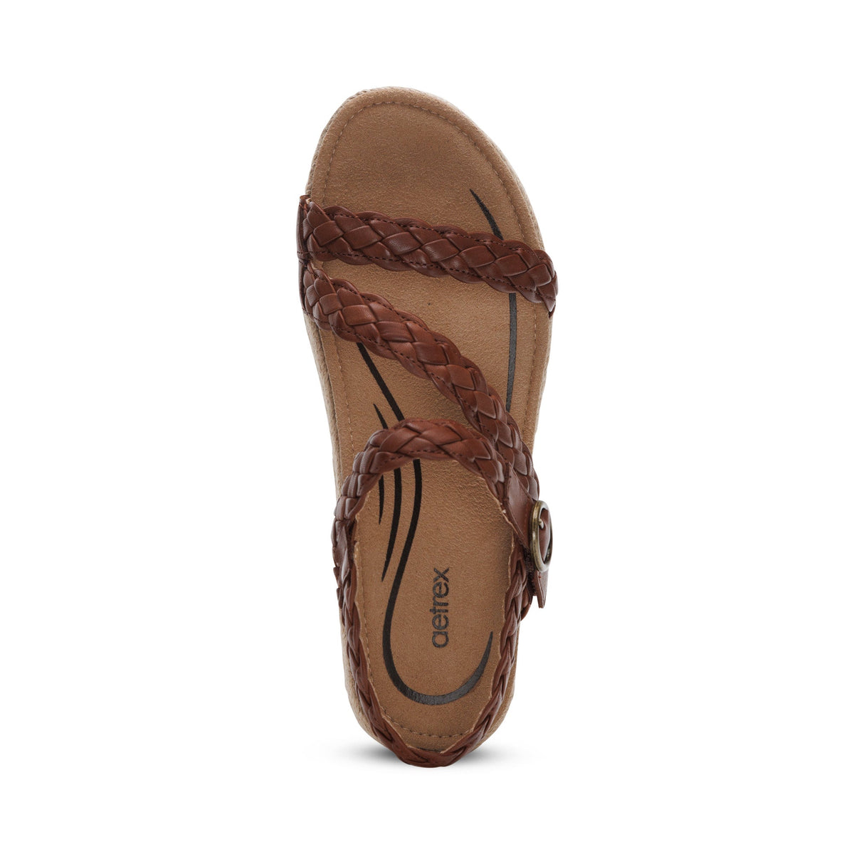 Julia Arch Support Platform Sandal - Walnut