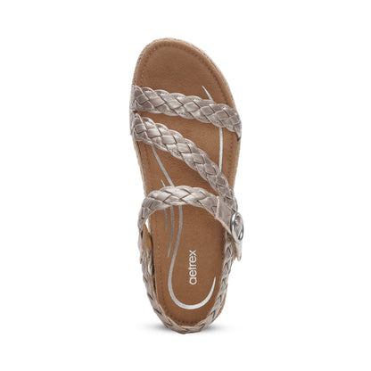 Julia Arch Support Platform Sandal - Platinum