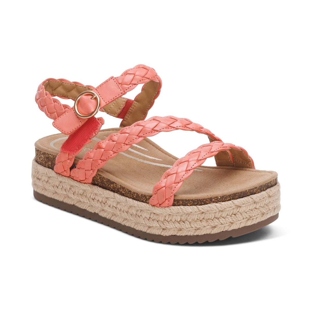 Julia Arch Support Platform Sandal - Coral