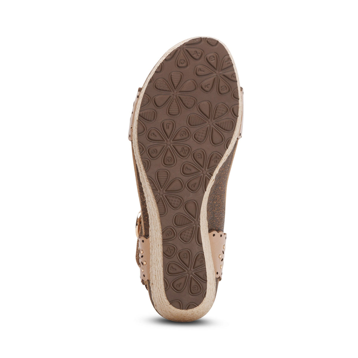 Sydney Quarter Strap Espadrille Wedge - Sand Cutout