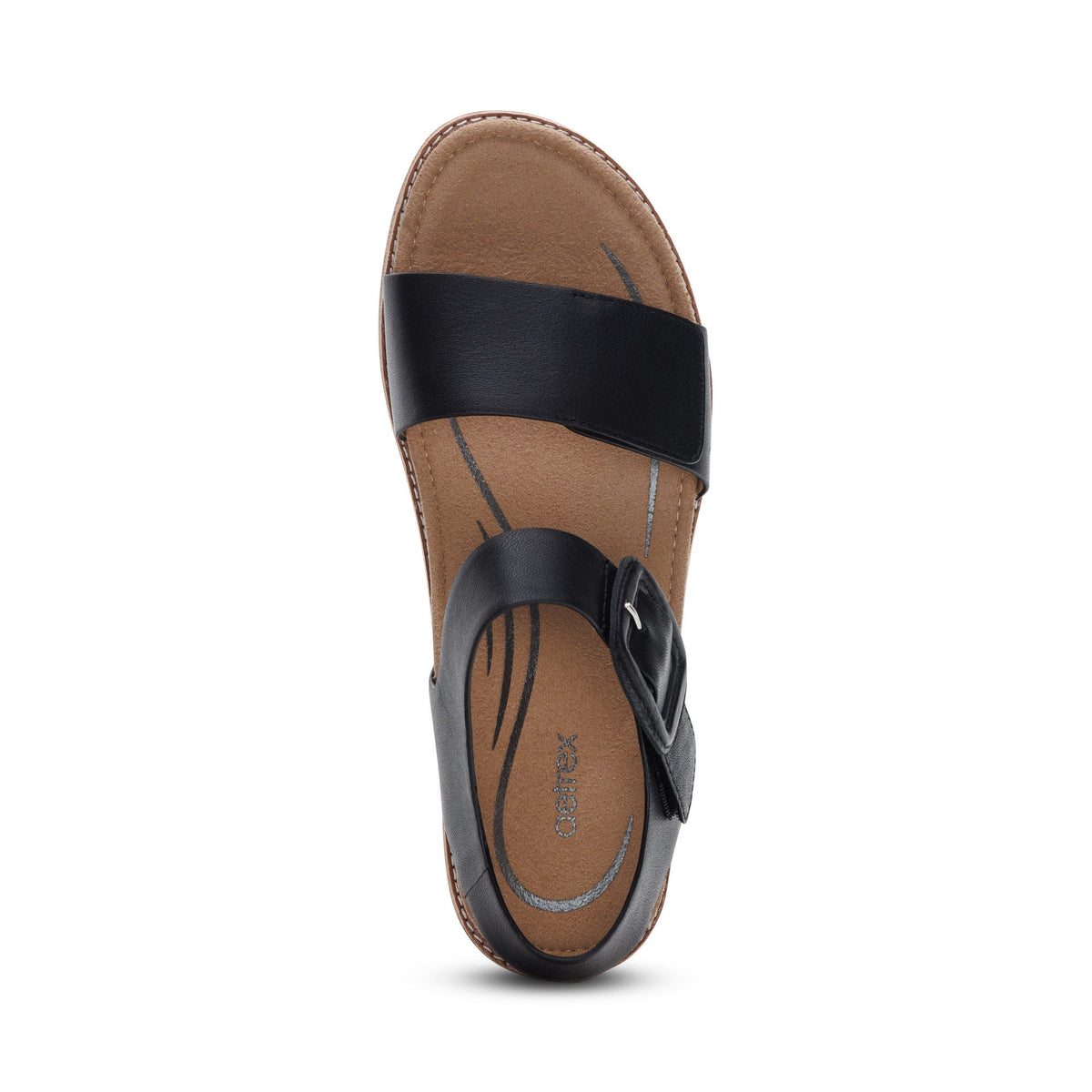 Claire Quarter Strap Sandal - Black