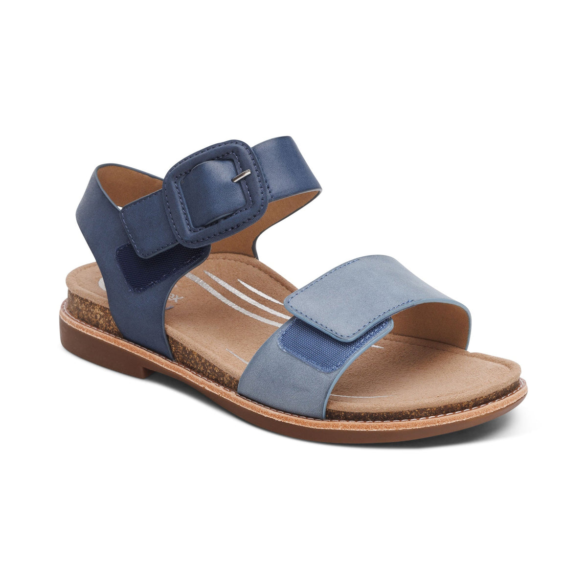 Claire Quarter Strap Sandal - Navy