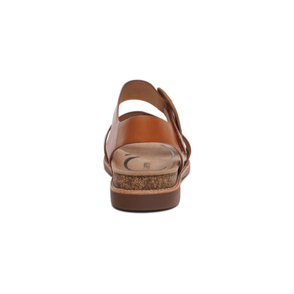 Claire Quarter Strap Sandal - Cognac