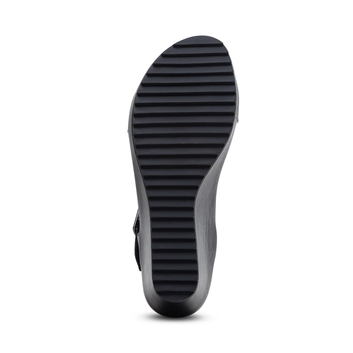 Andrea Quarter Strap Wedge  - Black