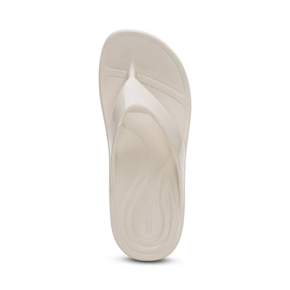 Maui Orthotic Women's Flips - Ivory Gloss