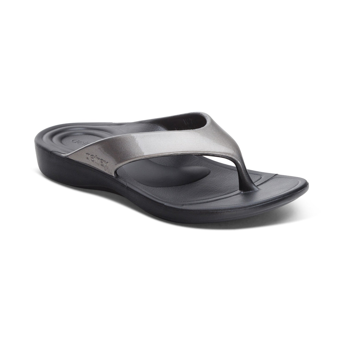 Maui Orthotic Women's Flips - Pewter Metallic