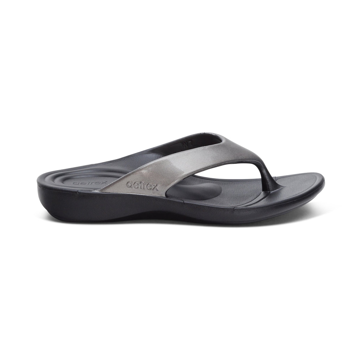 Maui Orthotic Women's Flips - Pewter Metallic