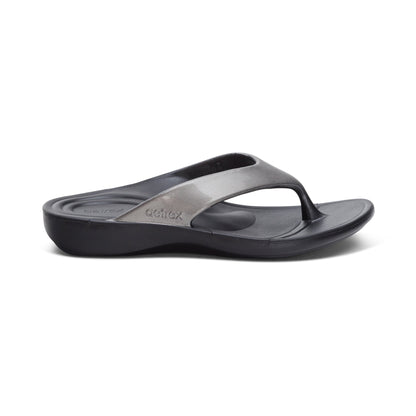 Maui Orthotic Women's Flips - Pewter Metallic