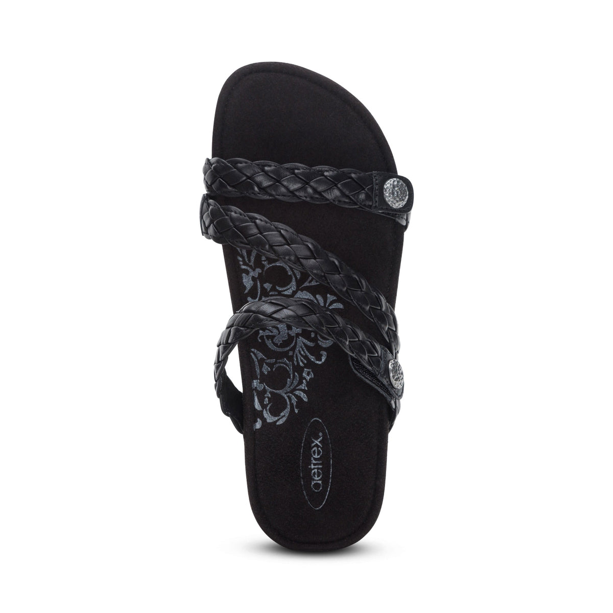Josie Braided Slide - Black