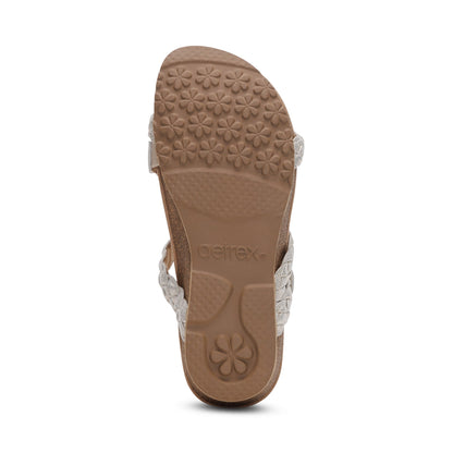 Josie Braided Slide - Champagne