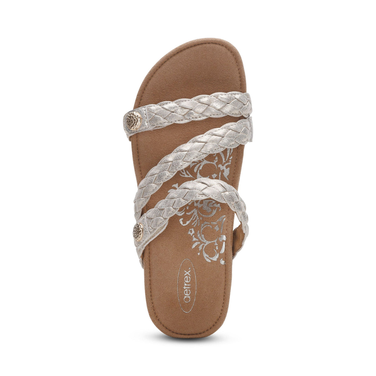 Josie Braided Slide - Champagne