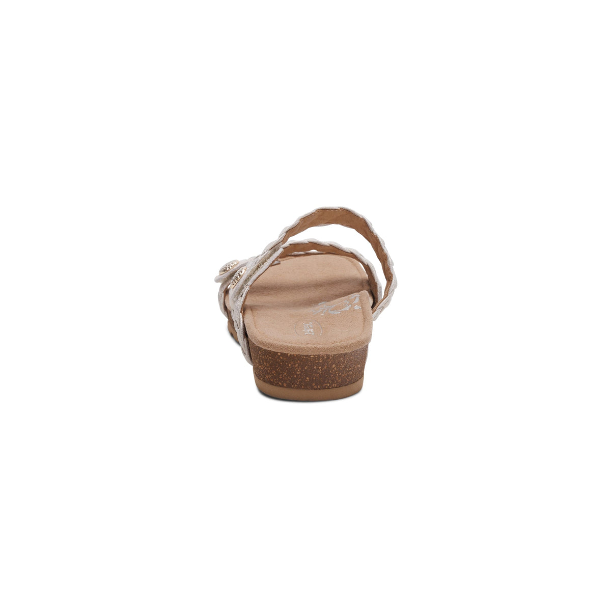 Josie Braided Slide - Champagne