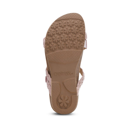 Josie Braided Slide - Rose