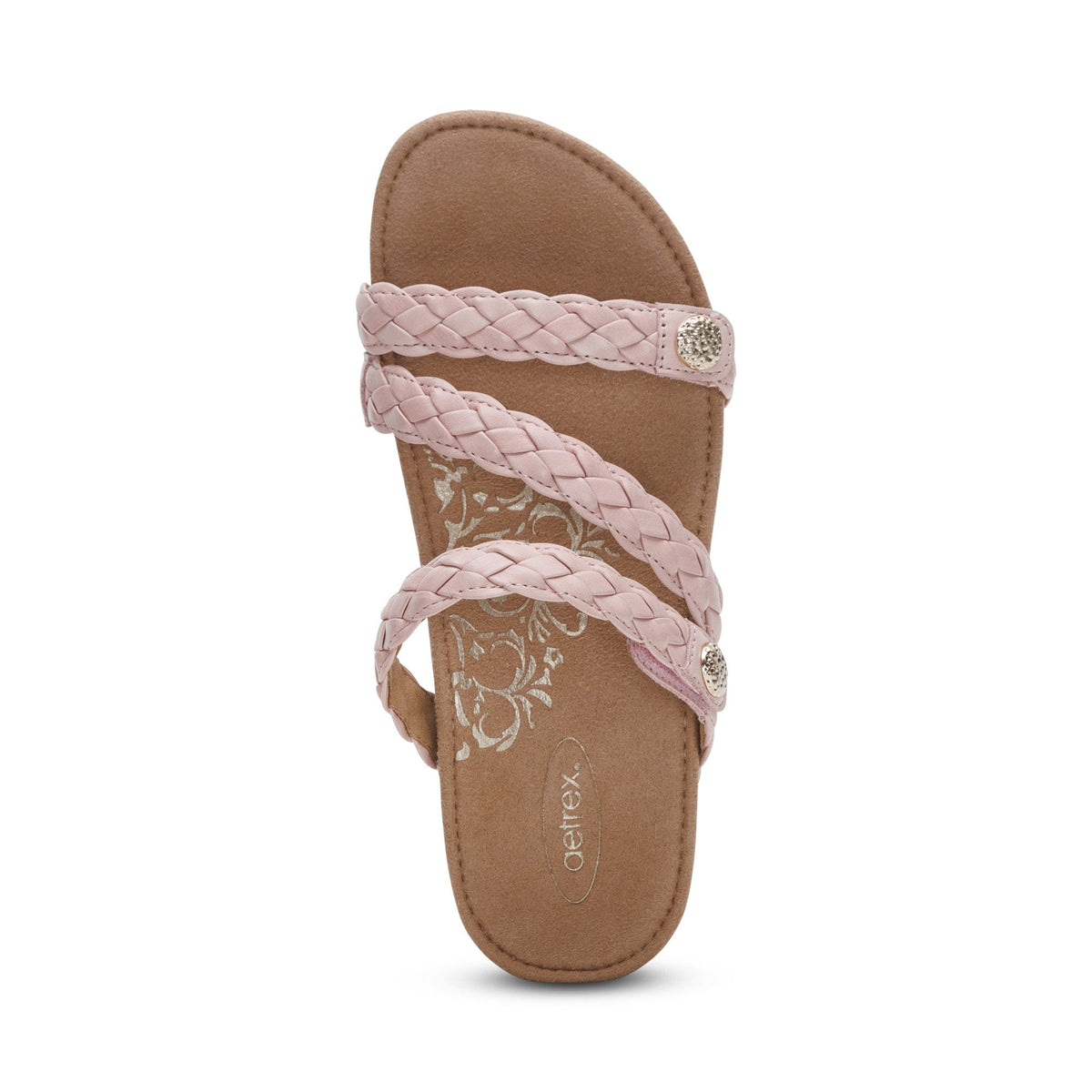 Josie Braided Slide - Rose