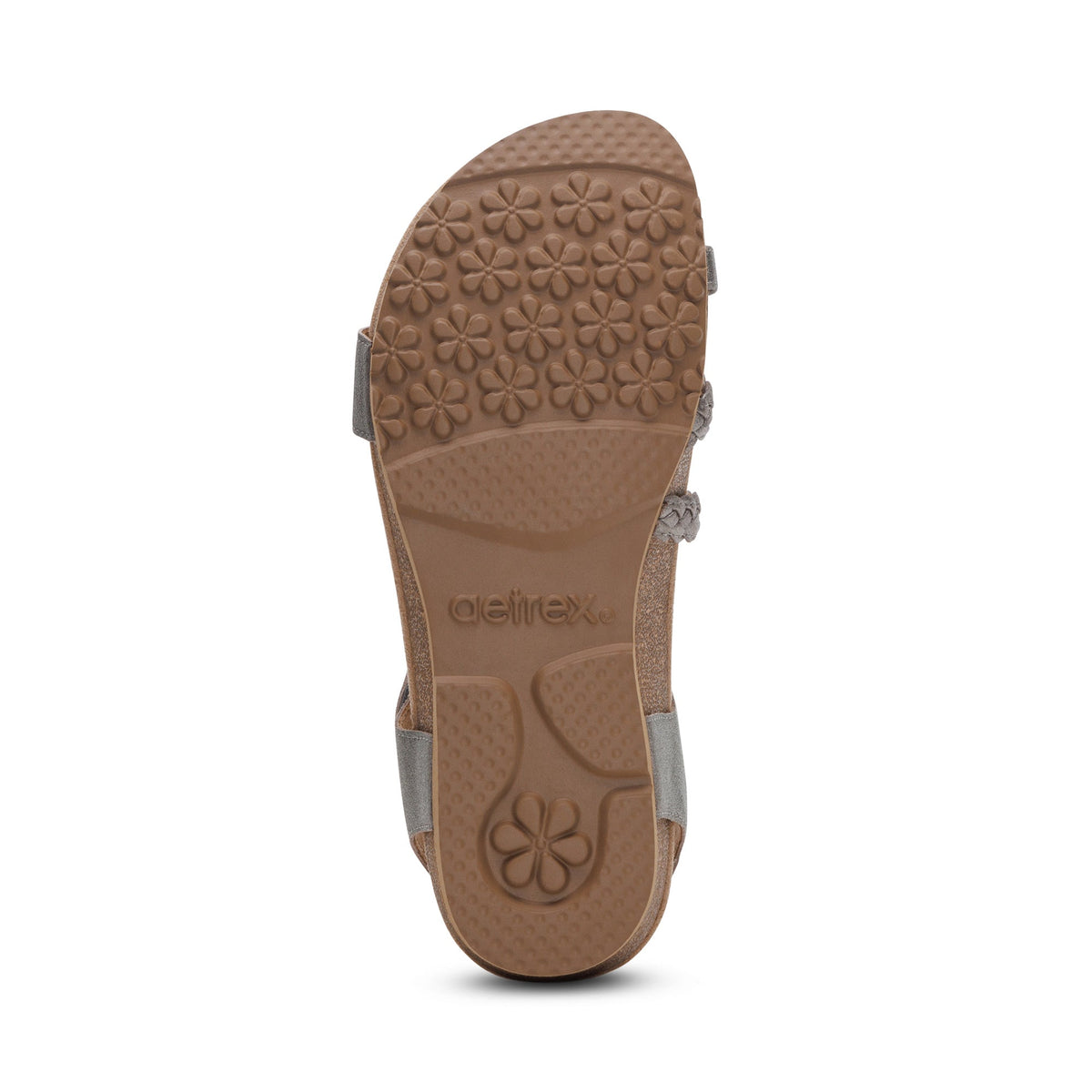 Jillian Braided Quarter Strap Sandal - Brushed Silver