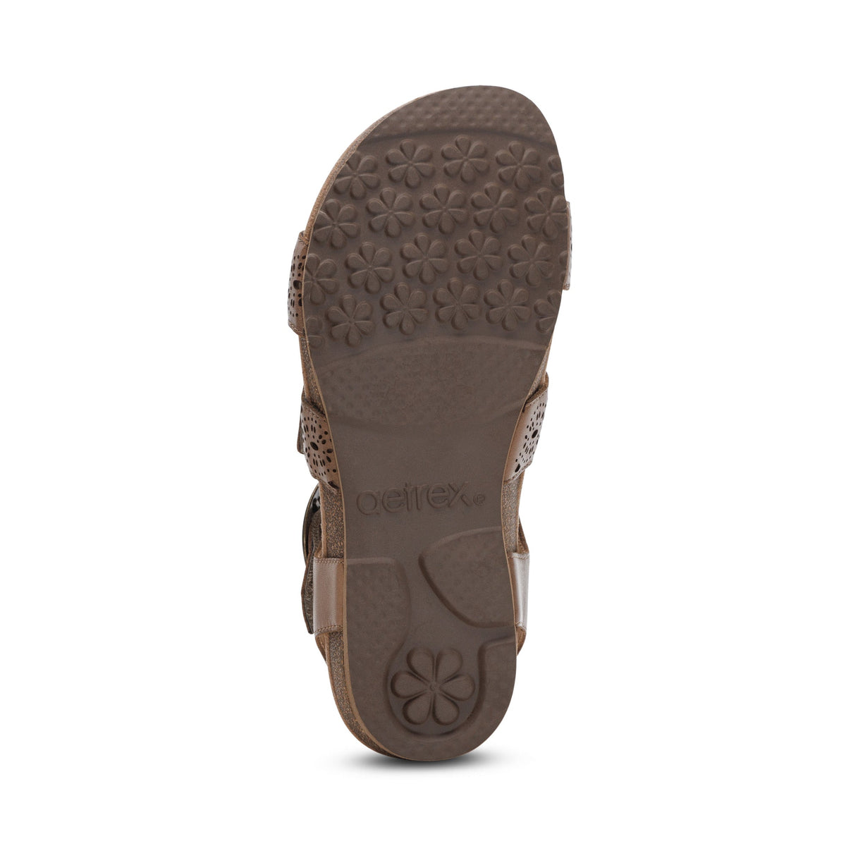 Lilly Adjustable Quarter Strap Sandal - Taupe Cutout