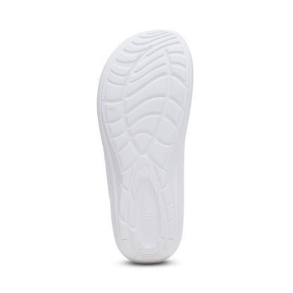Vicki Braided Thong Sandal - White Gloss