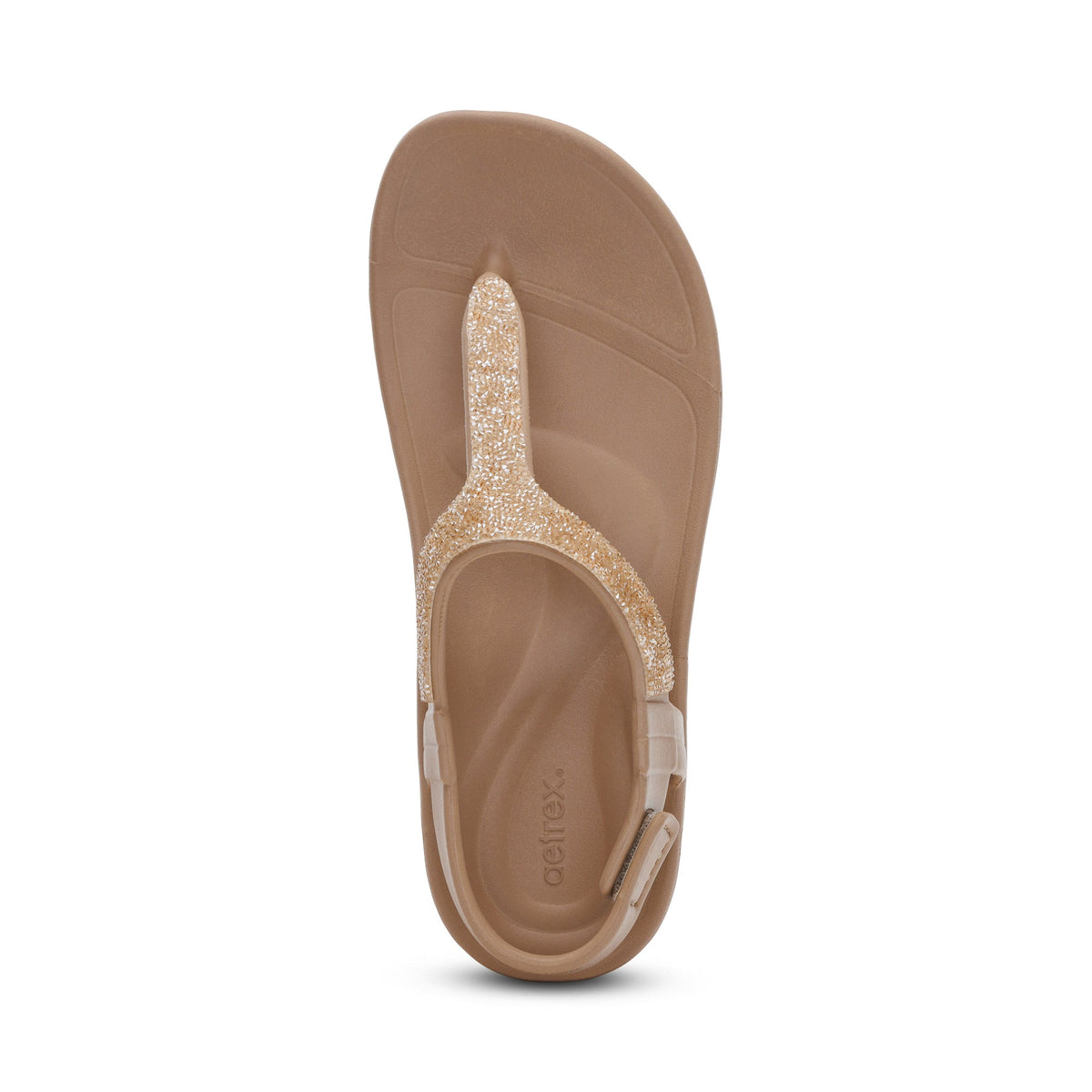 Skyler Thong Sandal - Champagne Embellished